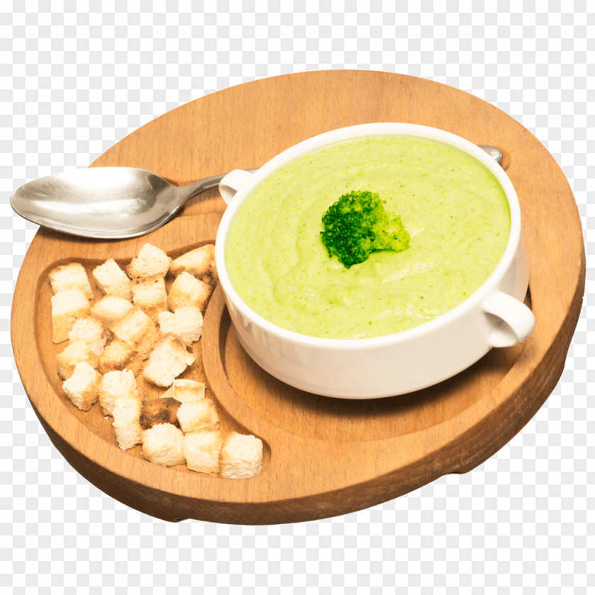 Brocoli Leek Soup Potage Vegetarian Cuisine Tableware PNG