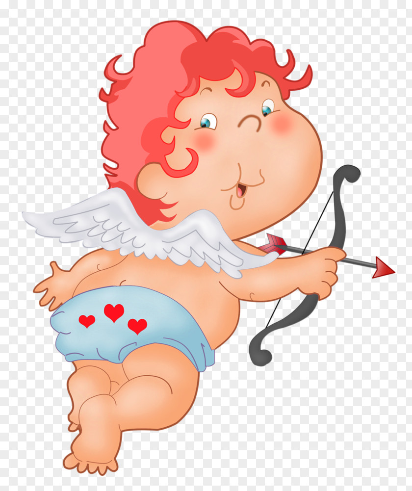 Cute Cupid PNG Clipart Image Love Valentine's Day Heart PNG