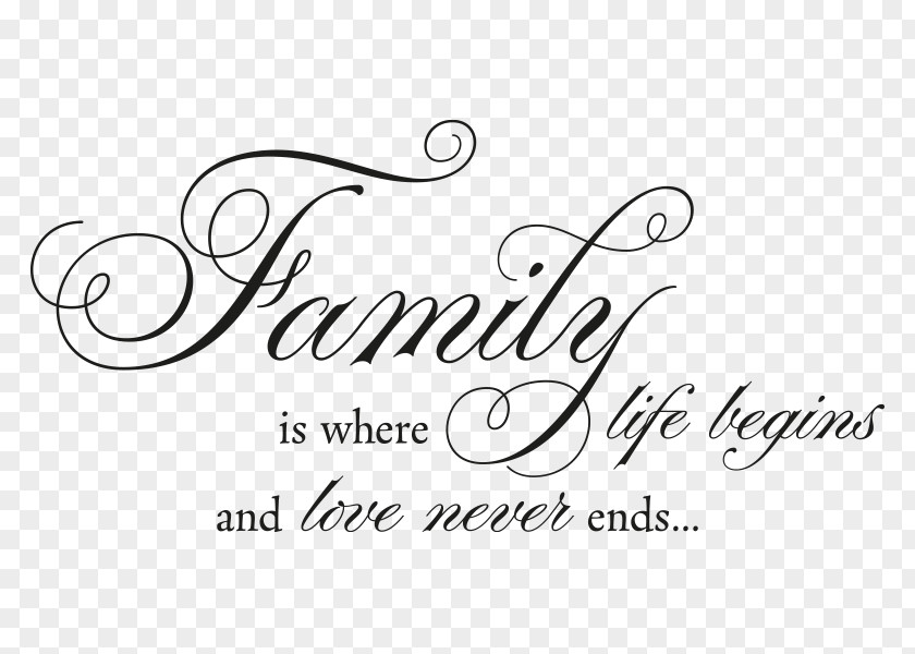 Family Wall Decal Love Tattoo Life PNG