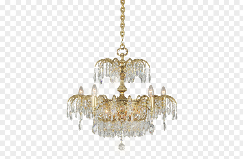 Glass Chandelier Light Fixture Waterford Crystal PNG