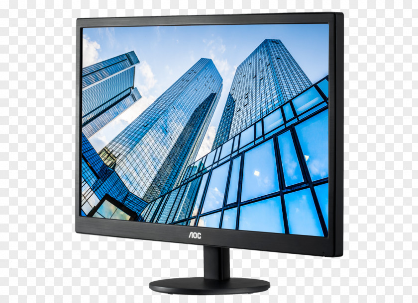 LED Computer Monitors AOC International Display Device Digital Visual Interface 1080p PNG