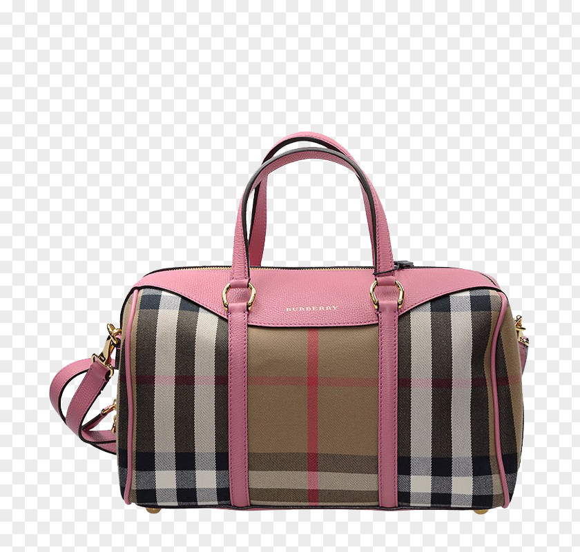 Women's Plaid Portable Shoulder Bag Handbag Tartan Chanel Burberry PNG