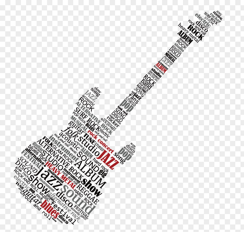 Alphabet Collage Of Musical Creativity Electric Guitar Instrument Letter PNG