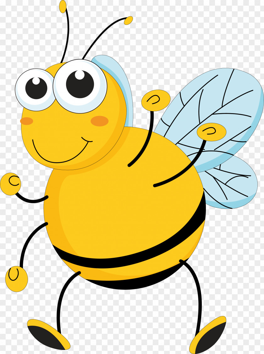 Bee Vector Graphics Illustration Cartoon Image PNG
