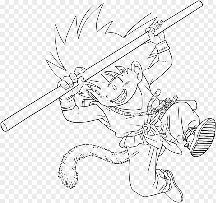 Finish Line Goku Art Vegeta Drawing Black And White PNG