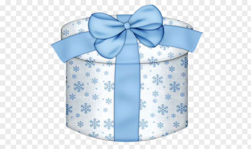White And Blue Round Gift Box Clipart Clip Art PNG