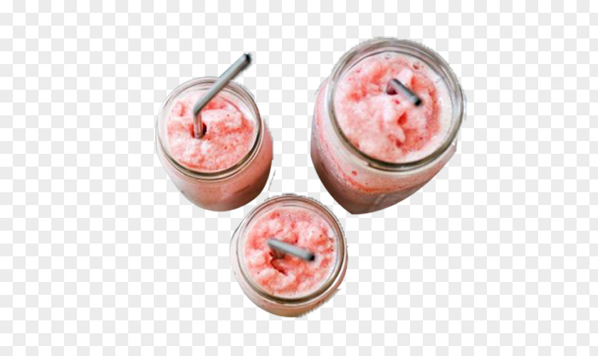 3 Bottles Of Strawberry Jam Ice Cream Smoothie Milkshake Lemonade PNG