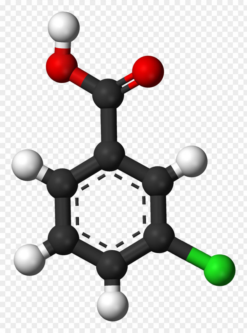 Acid 4-Hydroxybenzoic Ball-and-stick Model Carboxylic PNG