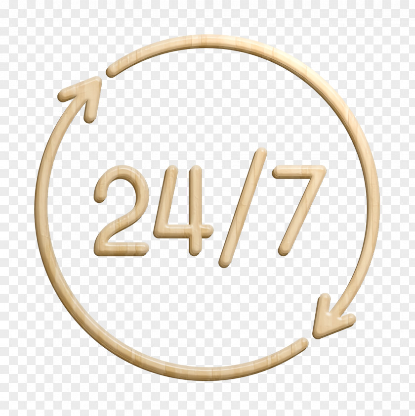 Clock Icon 24 Hours Customer Service PNG