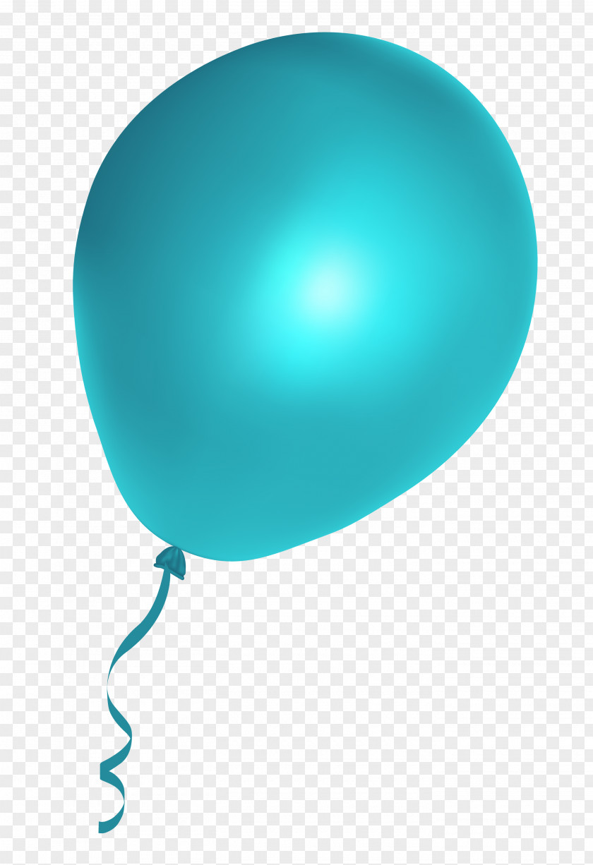 Cyan Balloon Sphere PNG