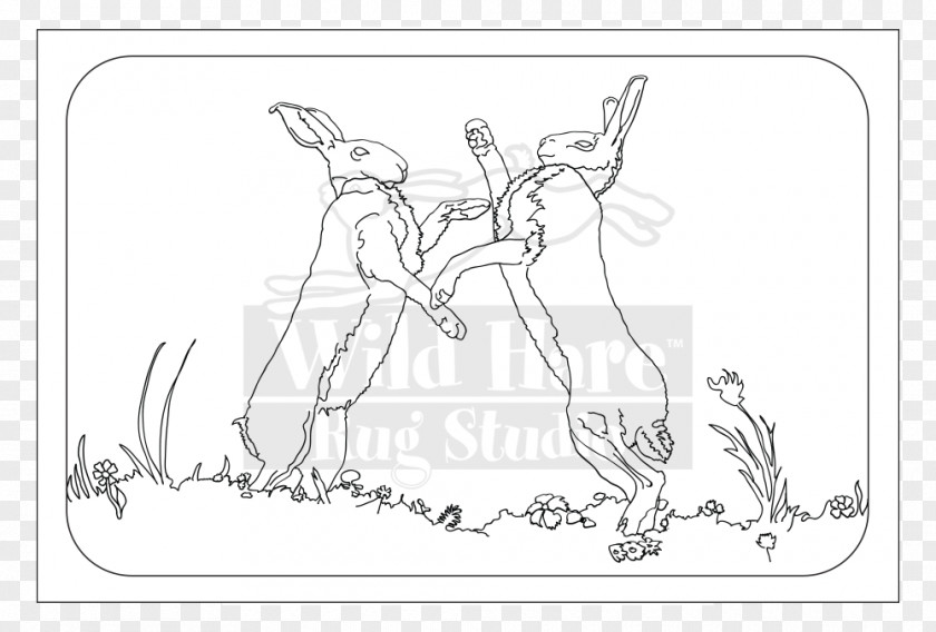 Line Art Mammal Cartoon Sketch PNG