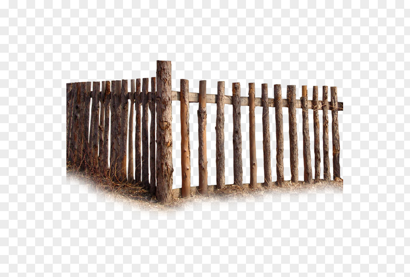 Neat Log Fence Download PNG