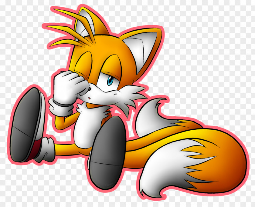 Sleepy Sonic Mania Tails Drawing Art PNG