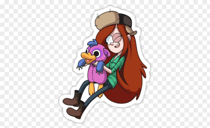 Wendy Macnaughton Dipper Pines Mabel Bill Cipher Sticker PNG