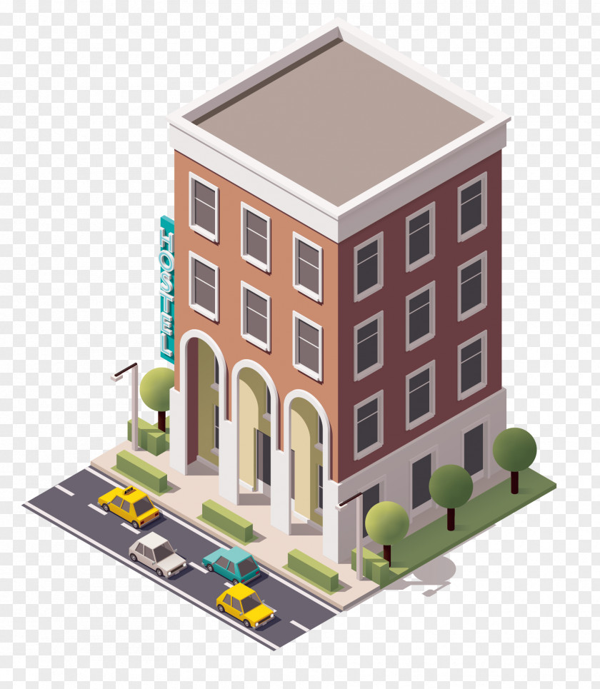3D Building Model Royalty-free Stock Photography Illustration PNG