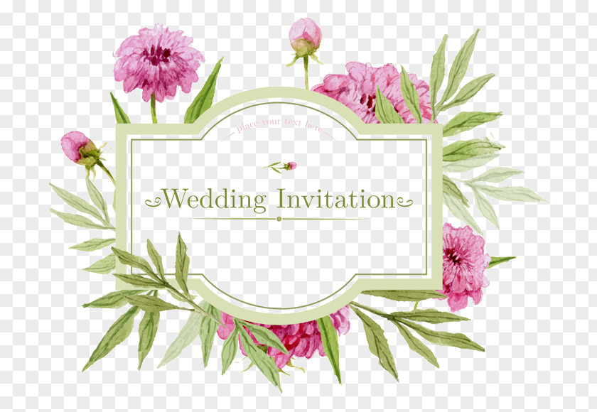 Flowers Wedding Invitations Invitation Flower Greeting Card PNG