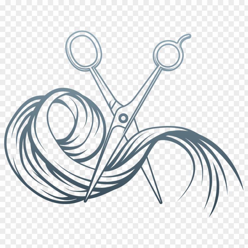 Hairdressing Hairdresser Comb Beauty Parlour Hair-cutting Shears PNG