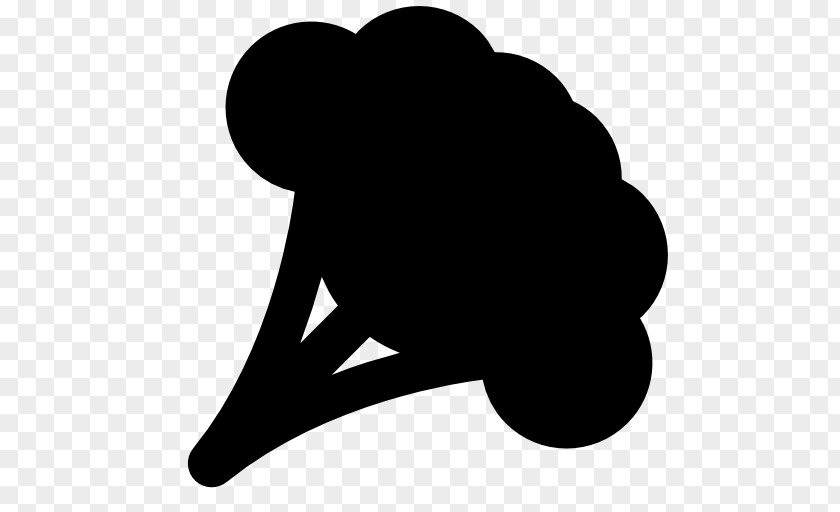 Silhouette Broccoli Cauliflower Clip Art PNG