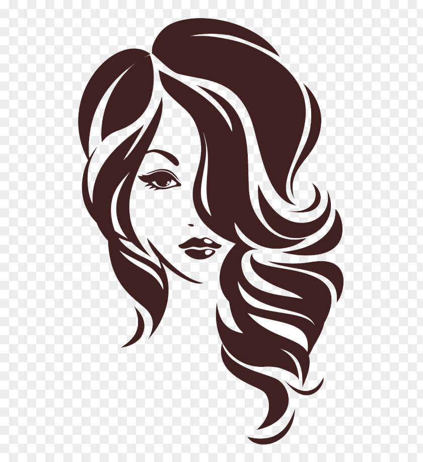 Hairstyle Model Illustration PNG Illustration, Hair Girl, woman's face illustration clipart PNG