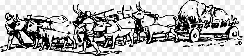 Ox Cattle Bullock Cart PNG