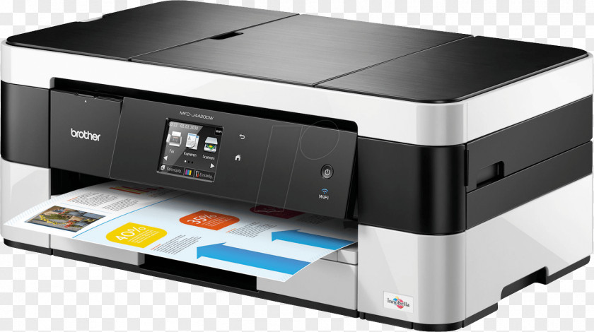 Paper Sheet Brother Industries Inkjet Printing Multi-function Printer PNG