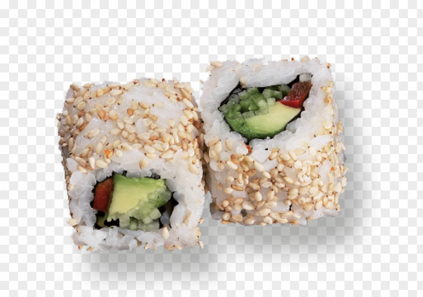 Sushi California Roll Gimbap Vegetarian Cuisine Recipe PNG