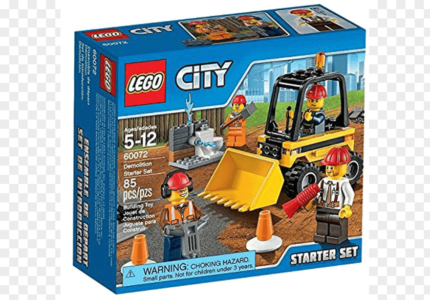 Toy LEGO 60072 City Demolition Starter Set Amazon.com 60076 Site PNG