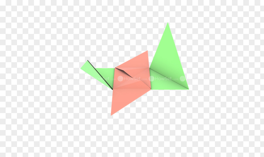 Triangle Origami Paper PNG