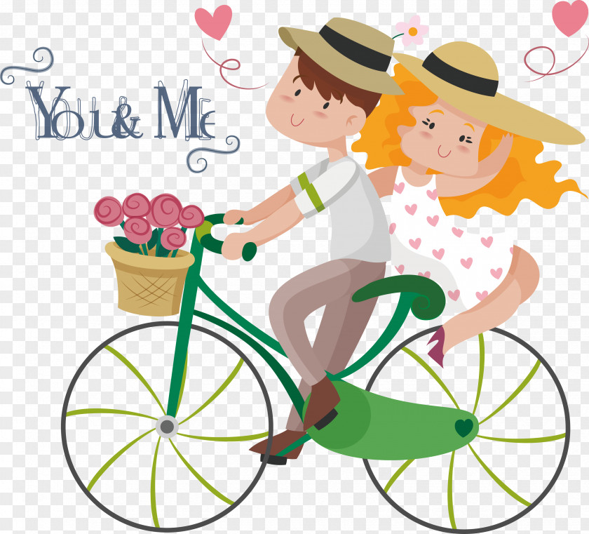 Valentine's Day Material Love Couple Sticker Marriage Illustration PNG