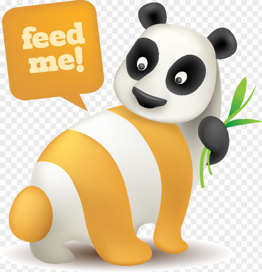 Panda Cute Animal Theme Subscribe To Rss Icon Vector Material 
