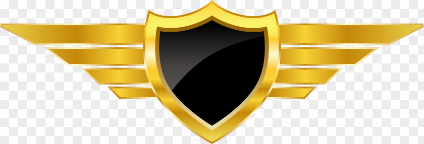 Vector Golden Badge Shield Design Logo Euclidean PNG
