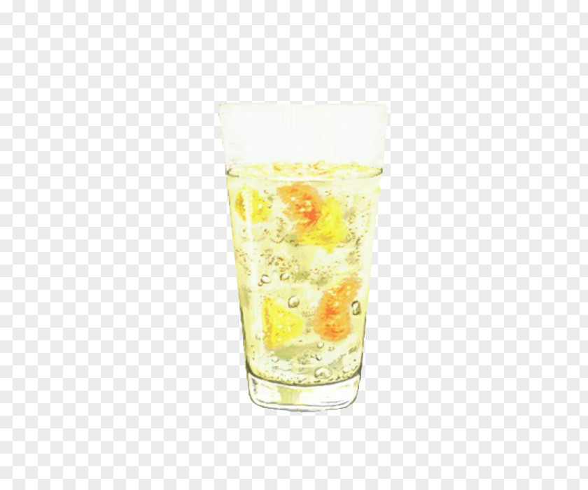 Cartoon Pineapple Soda Soft Drink Juice Orange Carbonated Lemonade PNG