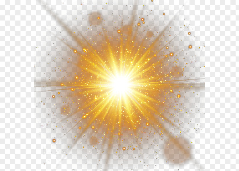 Light Effect Of Decorative Gold Spot Sunlight Luminous Efficacy PNG