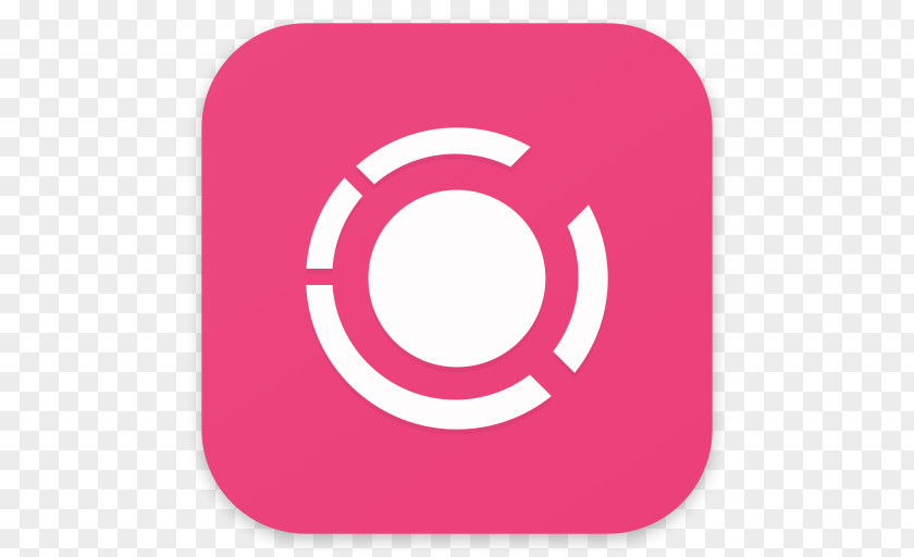 Logo Sticker Pink Circle Magenta Symbol Material Property PNG