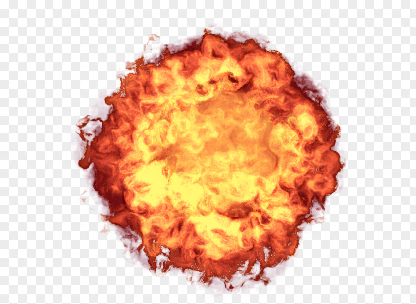 Orange Backdraft Explosion PNG