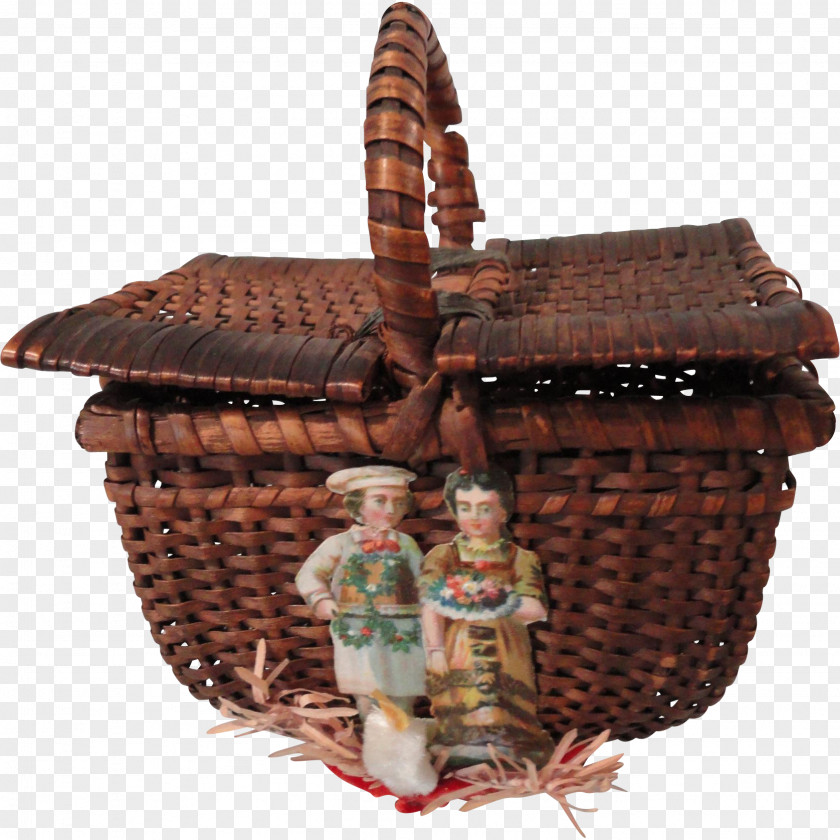 Picnic Basket Baskets Wicker Doll PNG