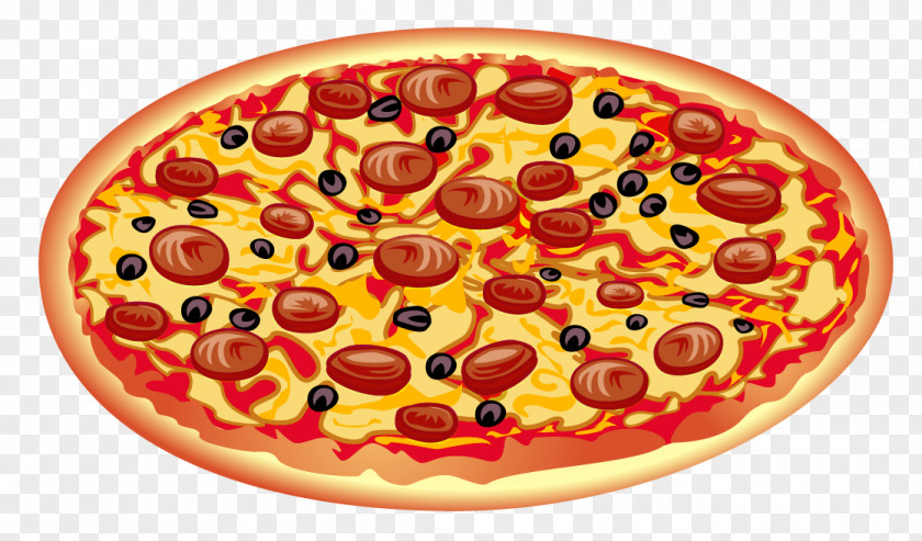 Pizza Italian Cuisine Salami Clip Art PNG