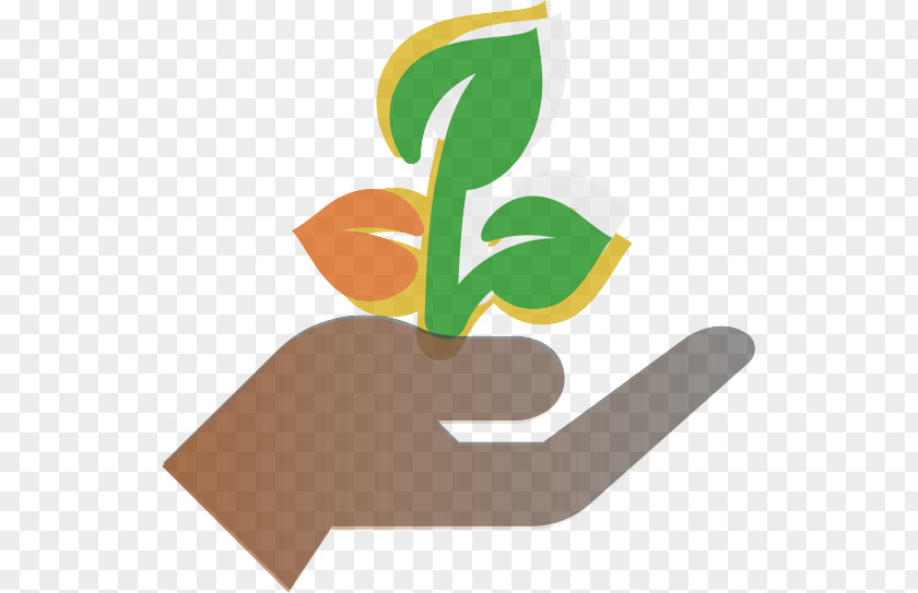 Plant Hand Green Logo Leaf Font Clip Art PNG