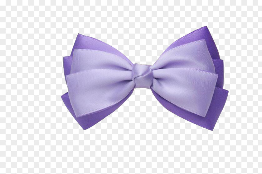 Purple Bow Tie Barrette Icon PNG