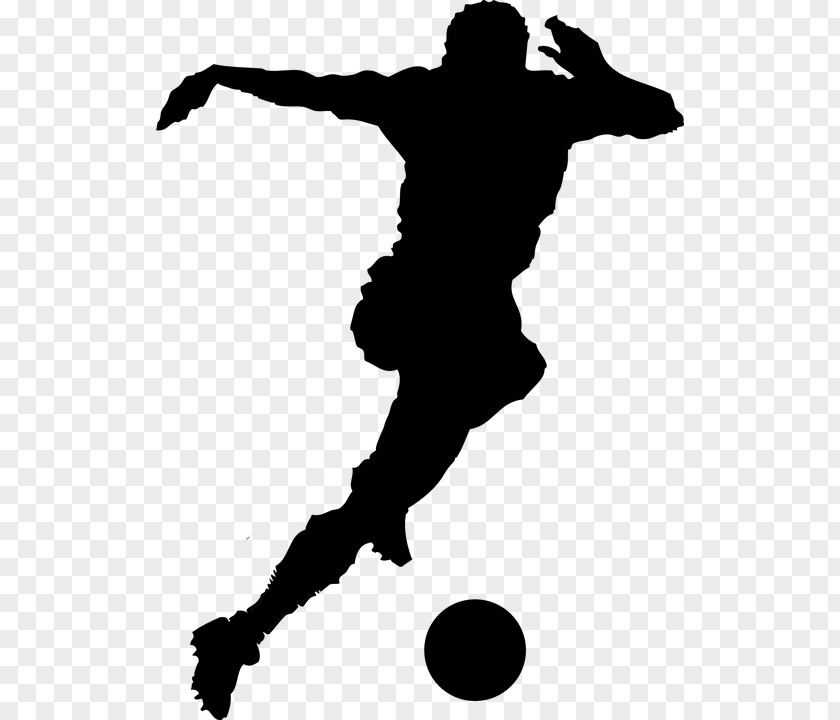 Silhouette Sport Football Player PNG