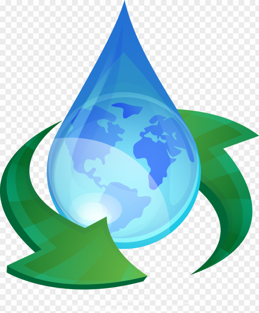 Vector Painted Droplets Earth World Water Day Drop Environment PNG