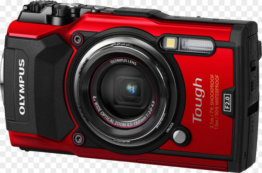 Camera Olympus Tough TG-4 Point-and-shoot Megapixel PNG