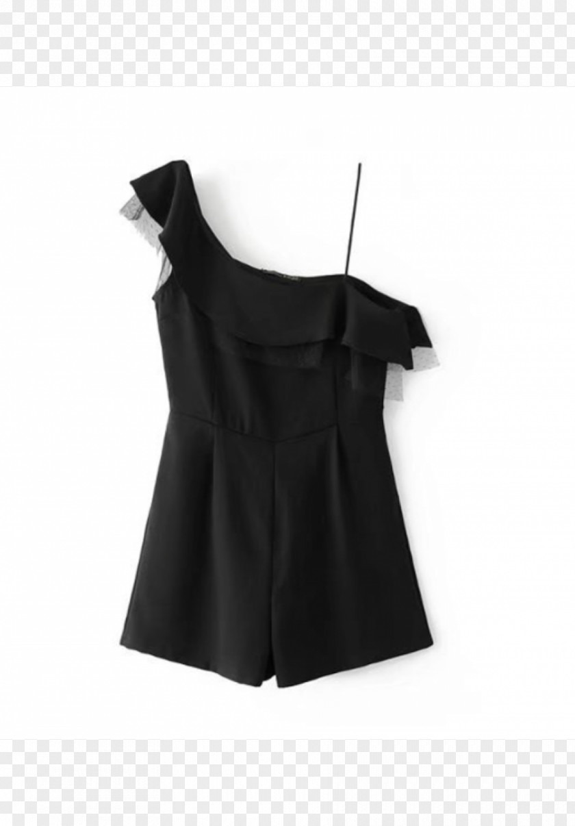 Dress Little Black Sleeve Playsuit Overall PNG
