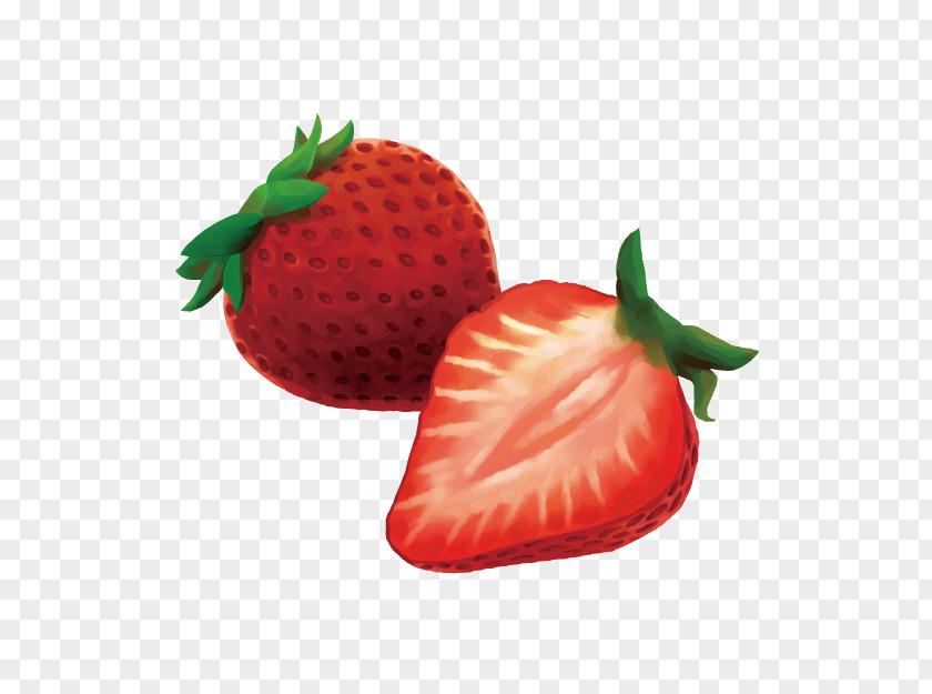 Fruit Food Hand-painted Pattern Material,Strawberry Strawberry Aedmaasikas PNG