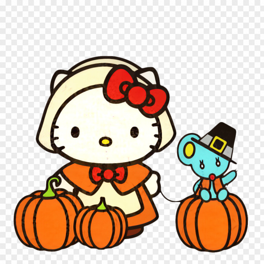 Hello Kitty Thanksgiving Cat Image My Melody PNG