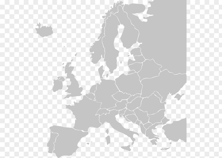 Map Of Europe Eastern Blank European Route E15 PNG