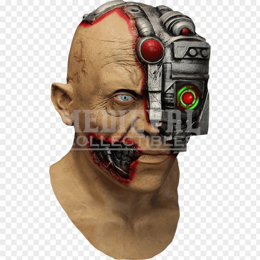 Mask Halloween Costume Latex Cyborg PNG