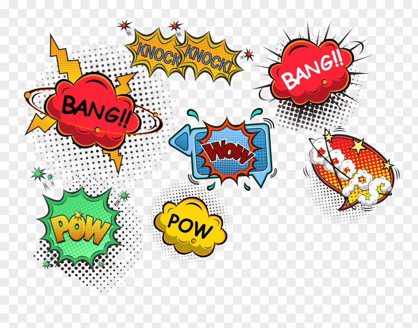 Explosion Label Vector PNG