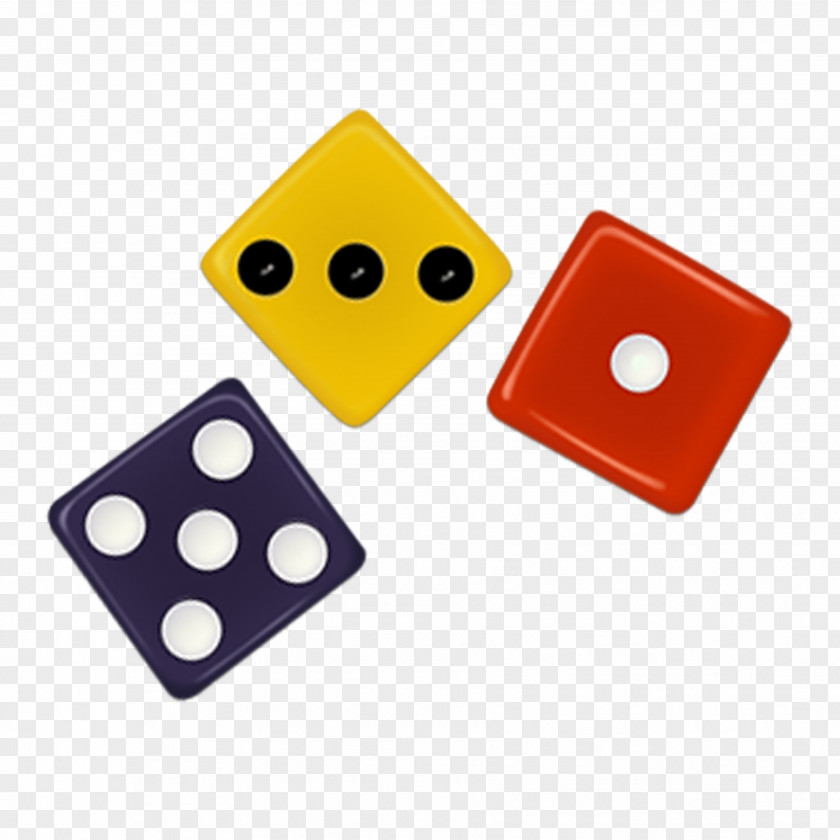 Tricolor Dice Game Yahtzee PNG