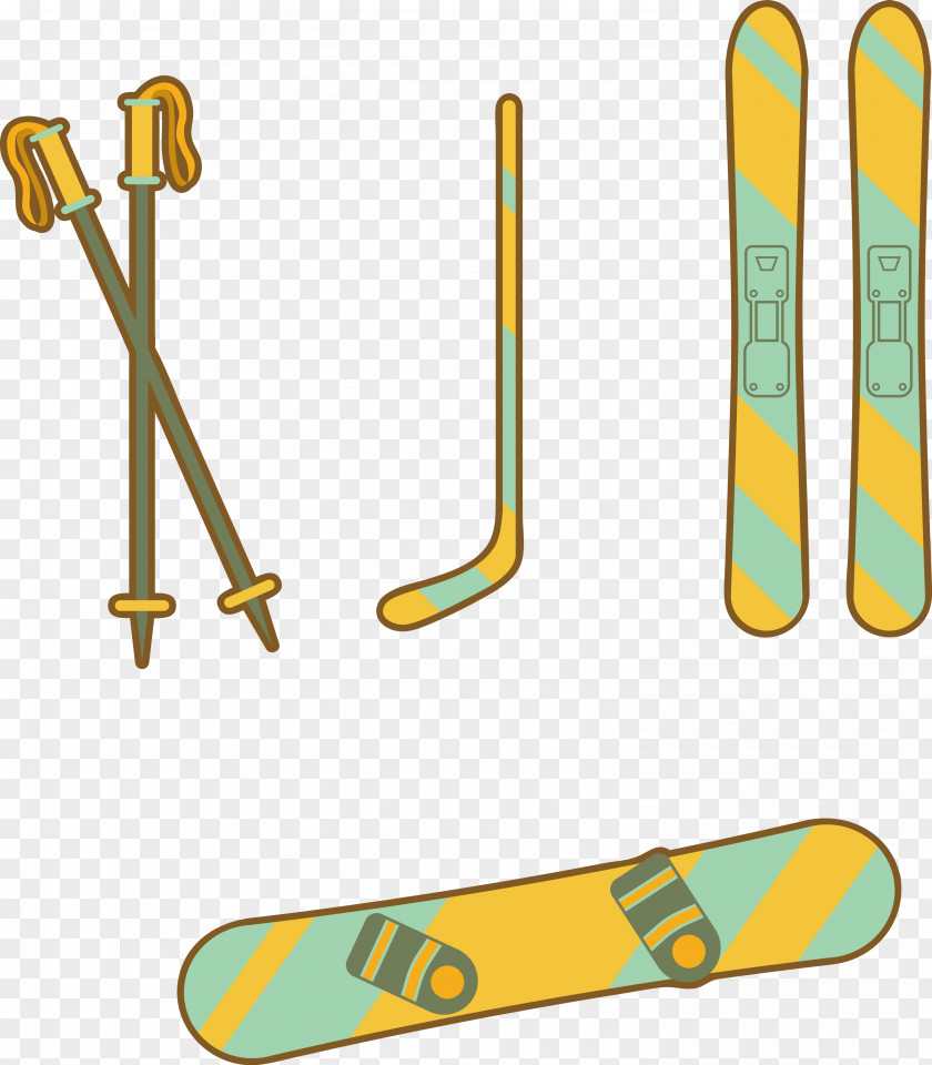 Winter Entertainment Tool Skiing Sports Equipment PNG
